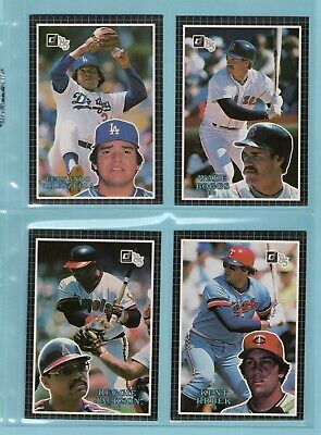 1985 Donruss Action All-Stars Complete Set of 60 Baseball Cards NM