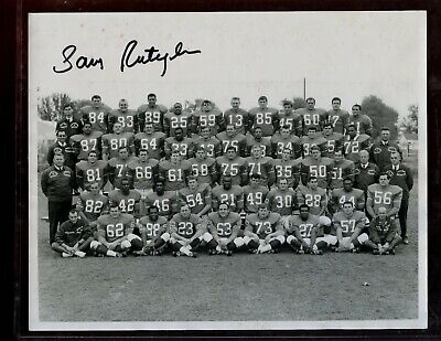 1967 AFL Denver Broncos Team Photo Sam Rutigliano Autographed Hologram