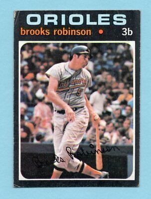 1971 Topps #300 Brooks Robinson Baltimore Orioles Baseball Card EX ap cres tr  