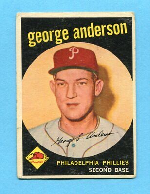 1959 Topps #338 Sparky Anderson Philadelphia Phillies Rookie Baseball Card VG