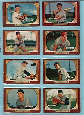 1955 Bowman Starter Set Lot of 61 Different Baseball Cards G - Ex/Mt isus