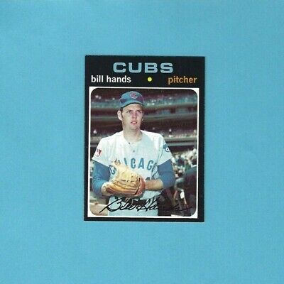 1971 Topps #670 Bill Hands Chicago Cubs High Number Baseball Card NM