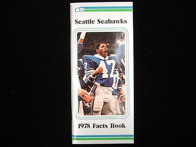 1978 Seattle Seahawks Football Facts Book