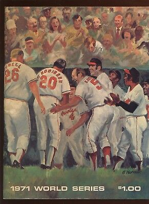 1971 World Series Program Pittsburgh PIrates at Baltimore Orioles Game 2