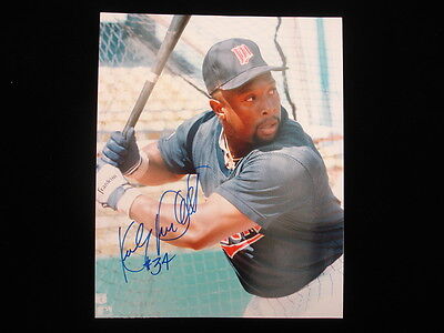 Kirby Puckett Minnesota Twins Autographed 8×10 Color Photograph