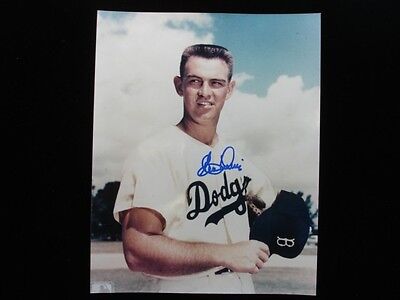 Clem Labine Brooklyn Dodgers Autographed 8" x 10" Photograph 