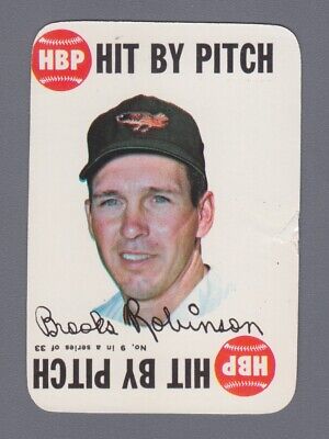 1968 Topps Game Insert #9 Brooks Robinson Baltimore Orioles Baseball Card ctrse 