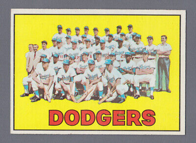 1967 Topps #503 Los Angeles Dodgers Team Baseball Card NM 