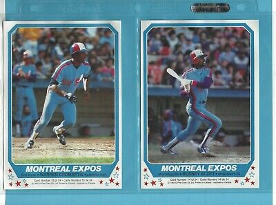 1982 O-Pee-Chee Toronto Blue Jays & Montreal Expos Baseball Poster Set of 24 NM 