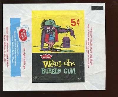 1965 Fleer Weird-Ohs 5 Cent Wax Wrapper