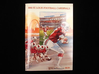 1981 St. Louis Cardinals NFL Media Guide