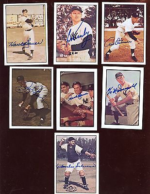 TCMA New York Yankee Card Lot All Autographed 7 Different Hologram