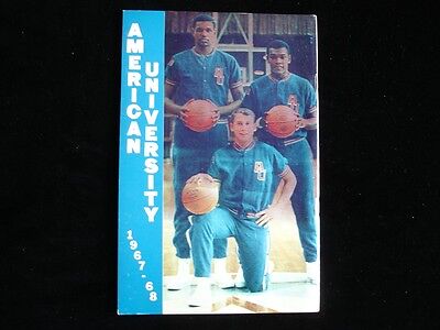 1967-68 American University Basketball Media Guide - EX+