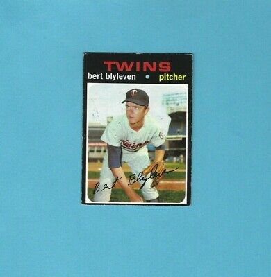 1971 Topps #26 Bert Blyleven Minnesota Twins Rookie Baseball Card Vg/Ex 