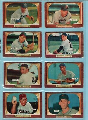 1955 Bowman Starter Set Lot of 61 Different Baseball Cards G - Ex/Mt isus