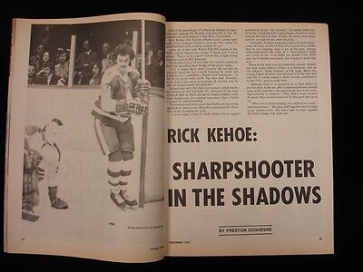 December 1973 Hockey World Magazine - Rick MacLeish Cover