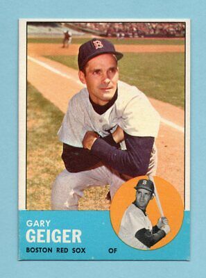 1963 Topps #513 Gary Geiger Boston Red Sox Baseball Card NM  