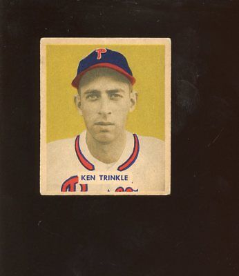 1949 Bowman Baseball Card HIGH #193 Ken Trinkle