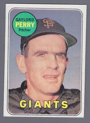 1969 Topps #485 Gaylord Perry San Francisco Giants Baseball Card EX+