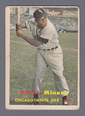 1957 Topps #138 Minnie Minoso Chicago White Sox Baseball Card Low Grade