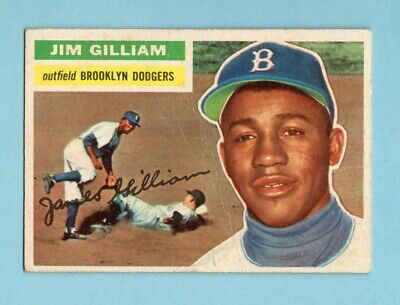 1956 Topps #280 Junior Gilliam Brooklyn Dodgers Baseball Card Low Grade