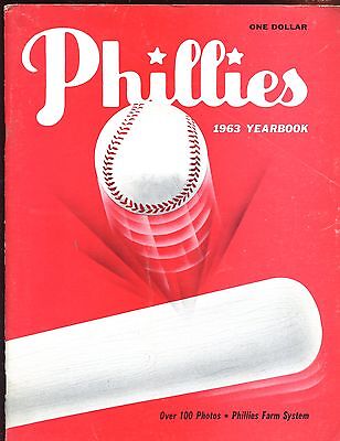 1963 Philadelphia Phillies Baseball Yearbook VGEX