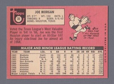 1969 Topps #35 Joe Morgan Houston Astros Baseball Card EX+   