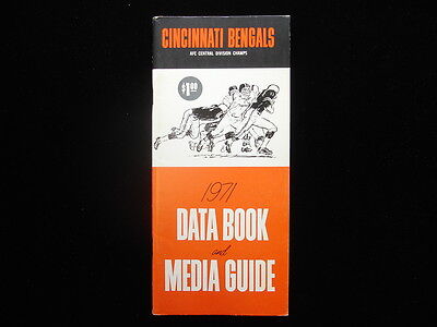 1971 Cincinnati Bengals NFL Media Guide