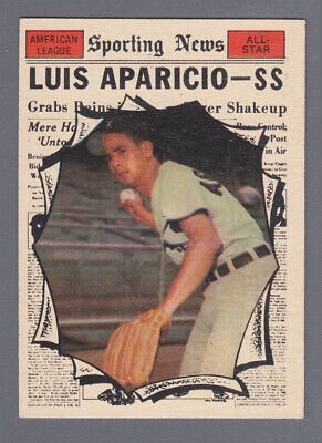 1961 Topps #574 Luis Aparicio All-Star High Number Baseball Card Ex/Mt 