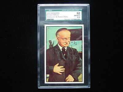 1953 Bowman TV & Radio Stars #78 Eli Mintz Card – SGC NM/MT+ 8.5