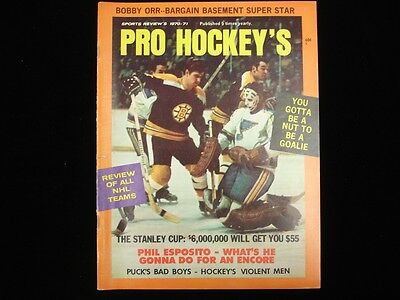 Sports Review's 1970/71 Pro Hockey Magazine - Bobby Orr Bruins Cover