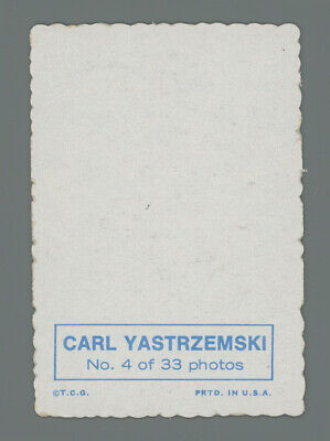 1969 Topps Deckle Edge #4 Carl Yastrzemski Boston Red Sox Baseball Card  