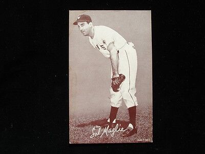 1947-66 Exhibit Card - Sal Maglie - NY Giants Uniform & Cap - VG