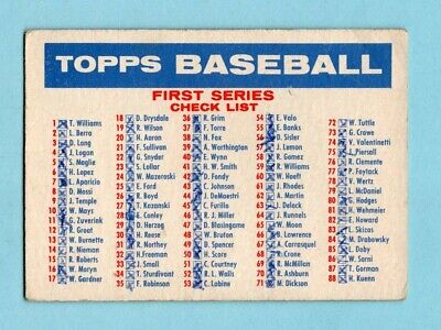 1957 Topps Checklist 1st & 2nd Series Bazooka ad Baseball Card Low Grade