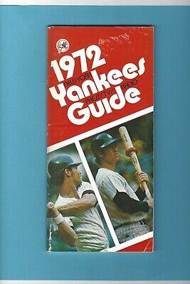 1972 New York Yankees Media Guide Bobby Murcer & Roy White on cover