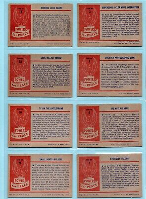 1954 Bowman Power For Peace Starter Set Lot of 46 Different Cards EX+ - NM fl  