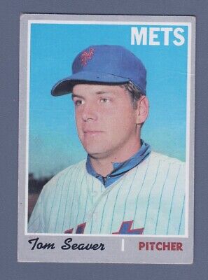 1970 Topps #300 Tom Seaver New York Mets Baseball Card Vg/Ex app wrks