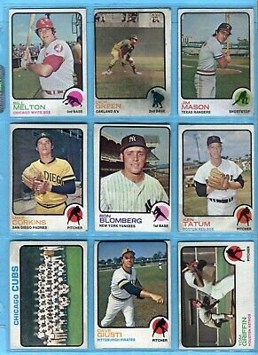 1973 Topps Starter Set Lot of 175 Diff (inc Hofers) Baseball Cards Low Grade  