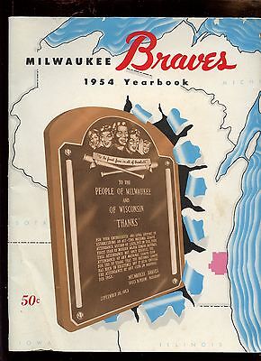 1954 Milwaukee Braves 1st Season Yearbook EX+