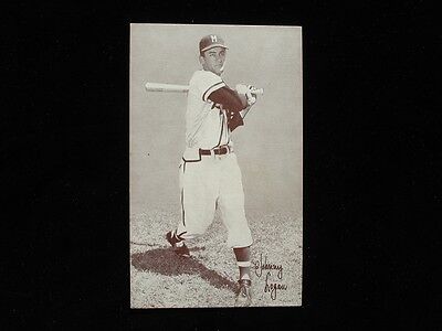 1947-66 Exhibit Card - Johnny Logan - 'M' on Cap - NM