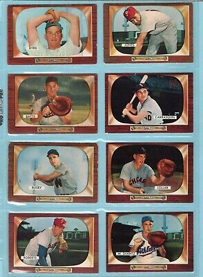 1955 Bowman Starter Set Lot of 61 Different Baseball Cards G - Ex/Mt isus