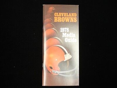 1978 Cleveland Browns Football Media Guide