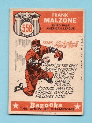 1959 Topps #558 Frank Malzone All-Star High Number Baseball Card Low Grade