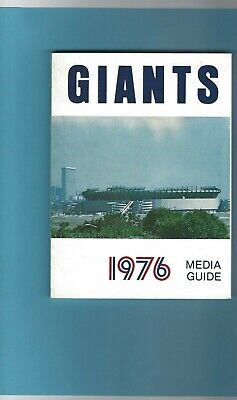 1976 New York Giants NFL Media Guide 1st Year Meadowlands