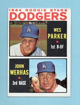 1964 Topps #456 Wes Parker LA Dodgers Rookie Baseball Card EX       