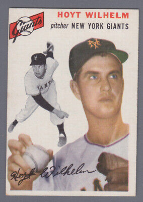 1954 Topps #36 Hoyt Wilhelm New York Giants Baseball Card EX+