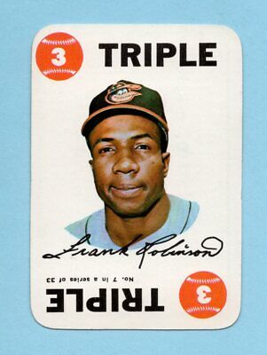 1968 Topps Game Insert #7 Frank Robinson Baltimore Orioles Baseball Card  