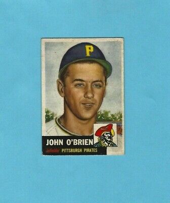 1953 Topps  #223 John O'Brien Pittsburgh Pirates Baseball Card