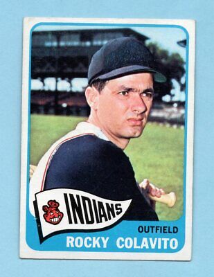 1965 Topps #380 Rocky Colavito Cleveland Indians Baseball Card EX+ - E/M       