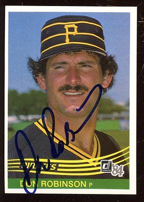 1984 Donruss Baseball Card #113 Bill Madlock Autographed NRMT